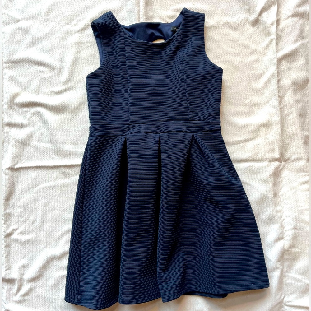 Forever 21 girls blue sparkle dress with heart cutout